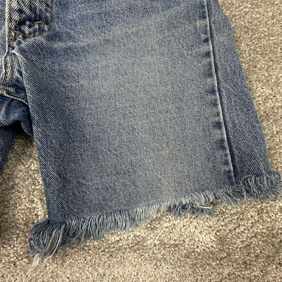 Vintage 90s Levis Cut Off Jorts Mens 31x7 Regular Orange Tab Shorts Denim Blue - Picture 3 of 9